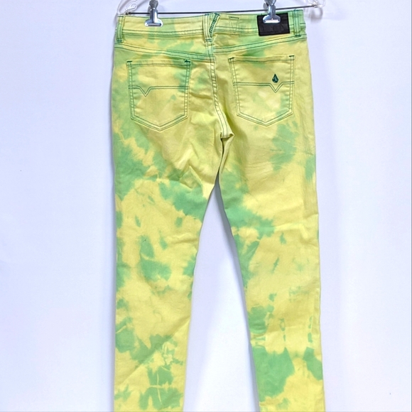 Bleach Dyed Volcom Sound Check Super Skinny Jeans, 29x32, New old stock - Picture 4 of 12